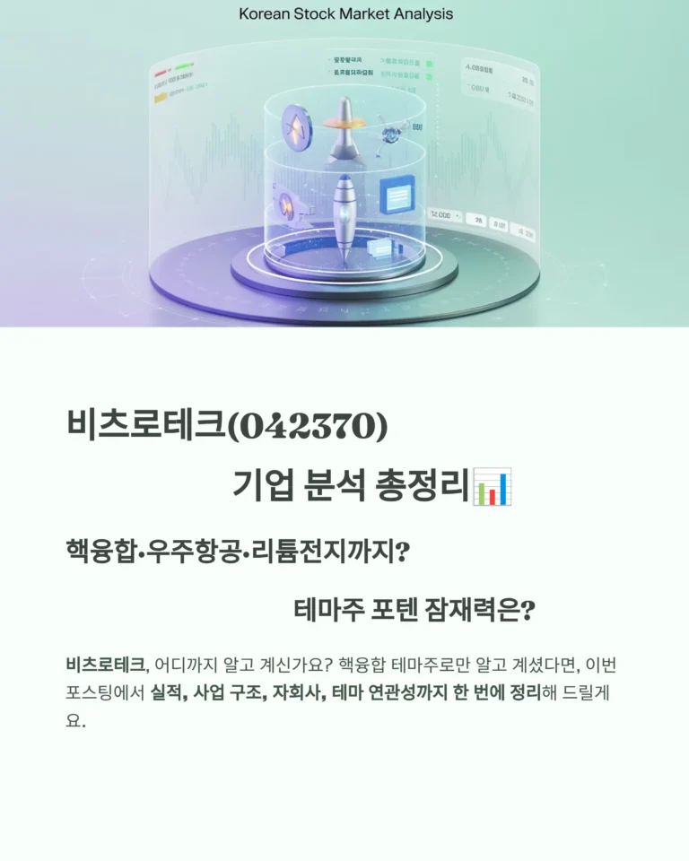 비츠로테크 주가 전망